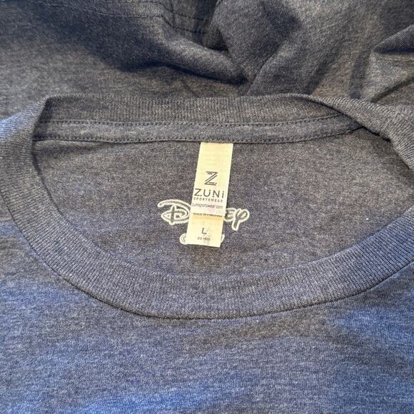 Disney Navy Blue Donald Duck This is My Happy Face Graphic T-Shirt NWOT Large - Picture 4 of 5